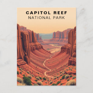 Postal Parque Nacional Capitol Reef Vintage USA