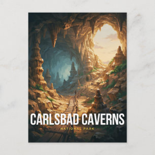 Postal Parque Nacional Carlsbad Caverns, sendero de la cu