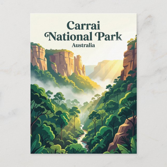 Postal Parque Nacional Carrai Australia (Anverso)