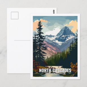Postal Parque nacional Cascades del Norte Washington EE.U