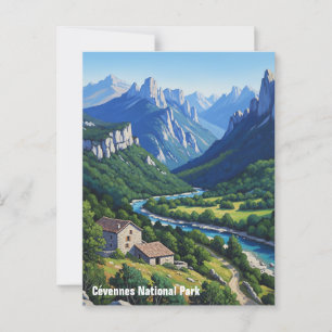Postal Parque nacional Cévennes Francia Viaje