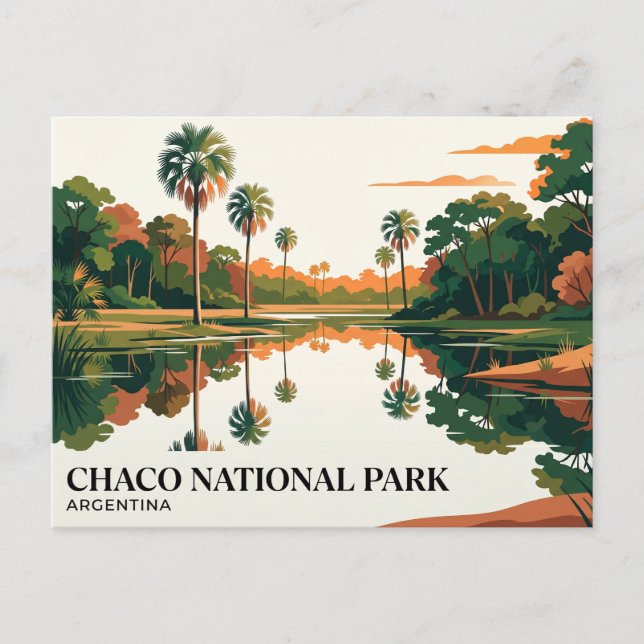 Postal Parque Nacional Chaco Argentina (Anverso)
