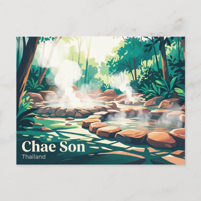 Postal Parque Nacional Chae Son Tailandia (Anverso)
