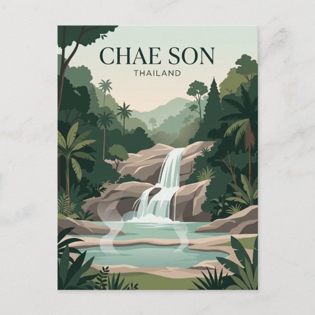 Postal Parque Nacional Chae Son Tailandia (Anverso)