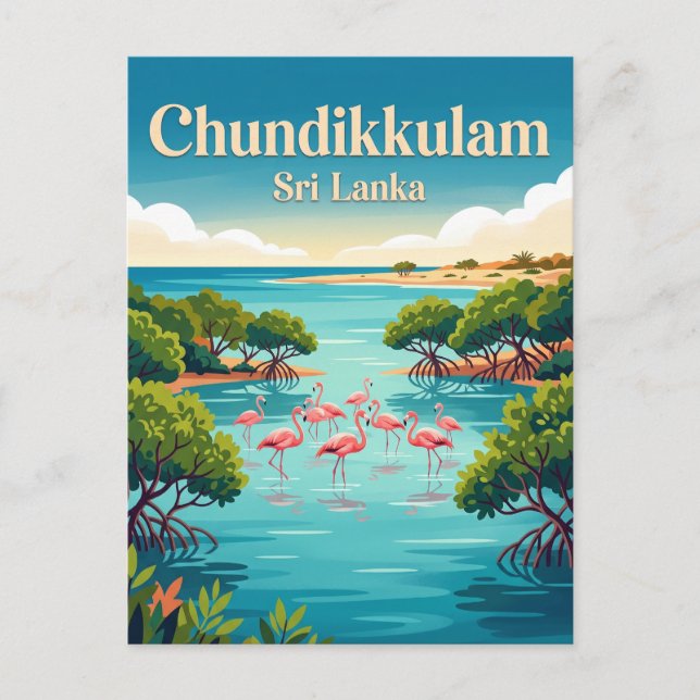 Postal Parque Nacional Chundikkulam Sri Lanka (Anverso)