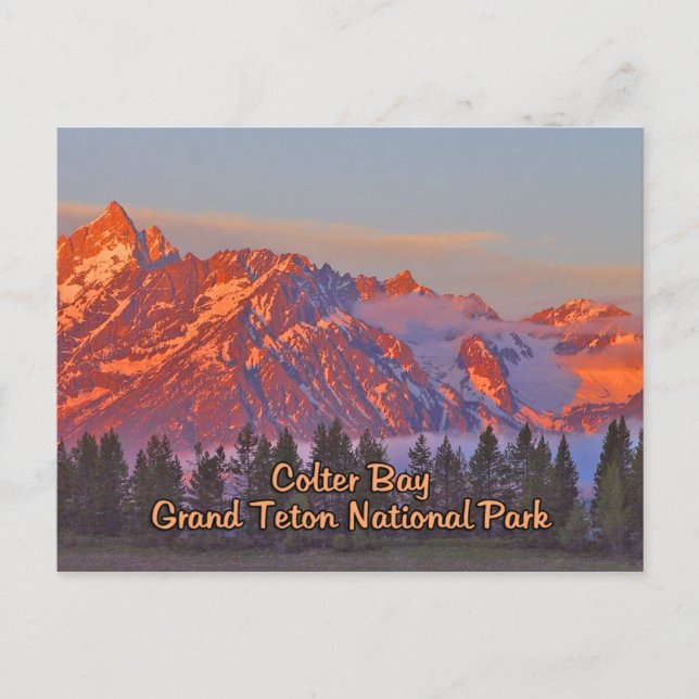 Postal Parque nacional Colter Bay Grand Teton (Anverso)