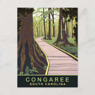 Postal Parque Nacional Congaree Carolina del Sur, Viajes