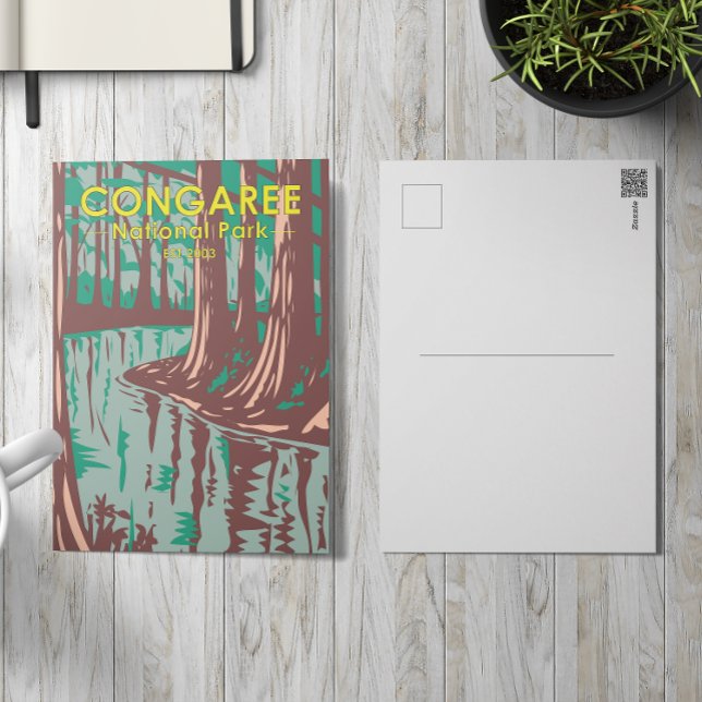 Postal Parque Nacional Congaree Carolina del Sur Vintage (Subido por el creador)