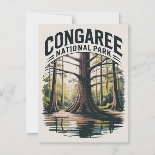 Postal Parque Nacional Congaree Wilderness de Carolina de