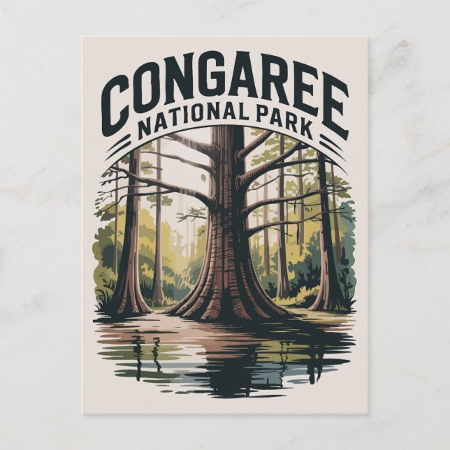 Postal Parque Nacional Congaree Wilderness de Carolina de (Anverso)