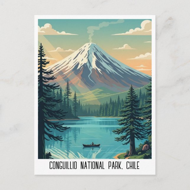 Postal Parque Nacional Conguillío Viajes a Chile (Anverso)