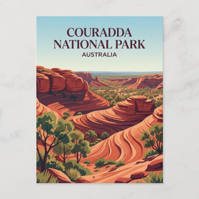 Postal Parque Nacional Couradda Australia (Anverso)