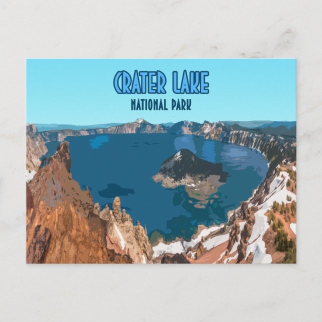 Postal Parque nacional Crater Lake (Anverso)