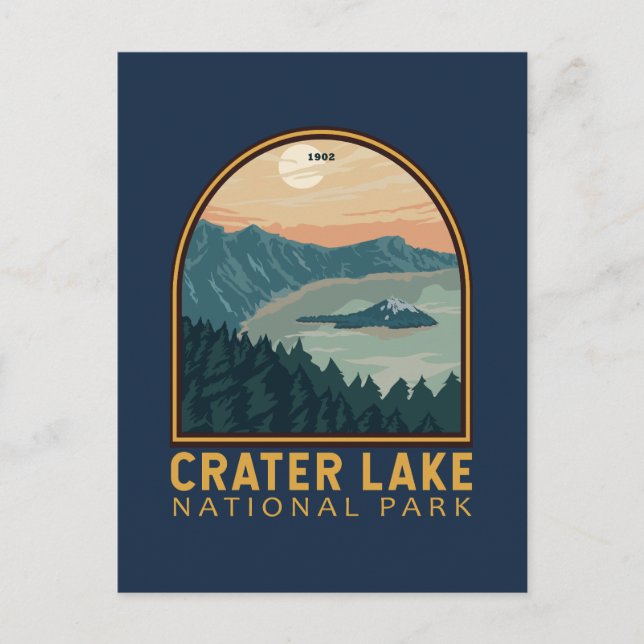 Postal Parque nacional Crater Lake (Anverso)