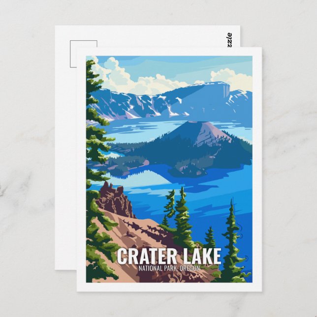 Postal Parque nacional Crater Lake Oregon USA (Anverso / Reverso)