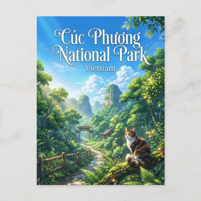 Postal Parque Nacional Cúc Phương Vietnam (Anverso)