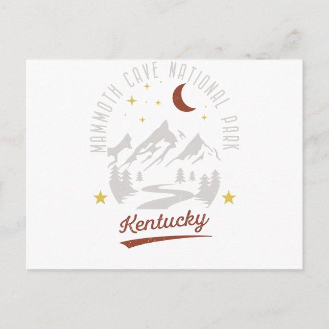 Postal Parque nacional Cueva de Mamut Vintage Kentucky (Anverso)