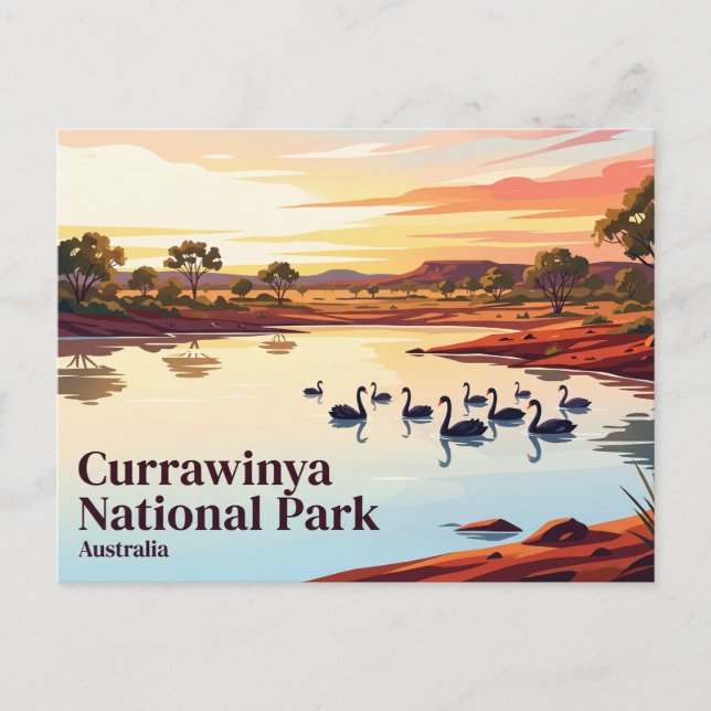 Postal Parque Nacional Currawinya Australia (Anverso)