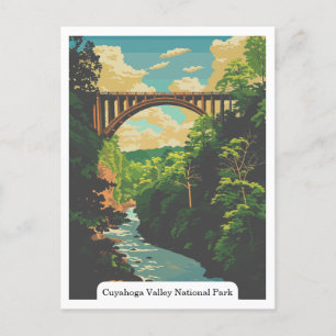Postal Parque nacional Cuyahoga Valley Ohio USA Postcard
