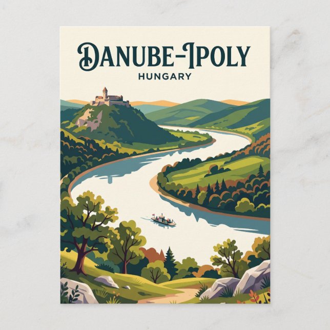 Postal Parque Nacional Danubio-Ipoly Hungría (Anverso)