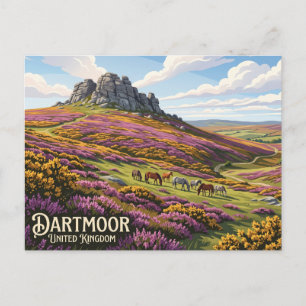Postal Parque Nacional Dartmoor Reino Unido