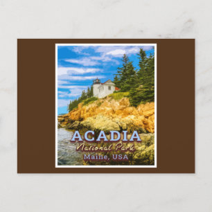 POSTAL PARQUE NACIONAL DE ACADIA - MAINE USA - BAR HARBOR