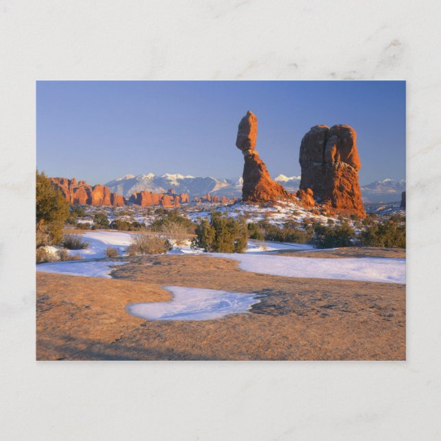 Postal PARQUE NACIONAL DE ARCHES, UTAH. EE. UU. Roca equi (Anverso)
