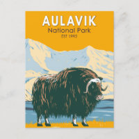 Parque nacional de Aulavik Canadá Muskox Vintage