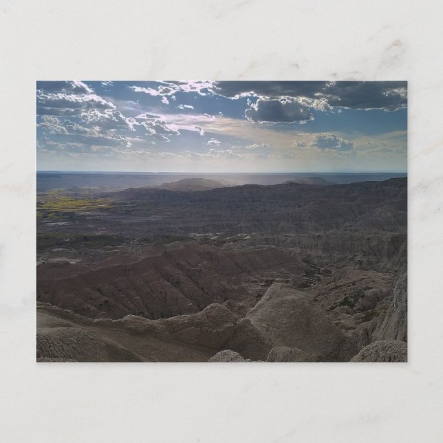 Postal parque nacional de badlands Dakota del Sur (Anverso)