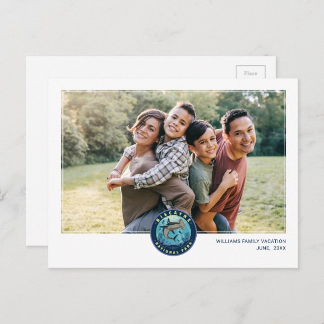 Postal Parque nacional de Biscayne (Anverso / Reverso)