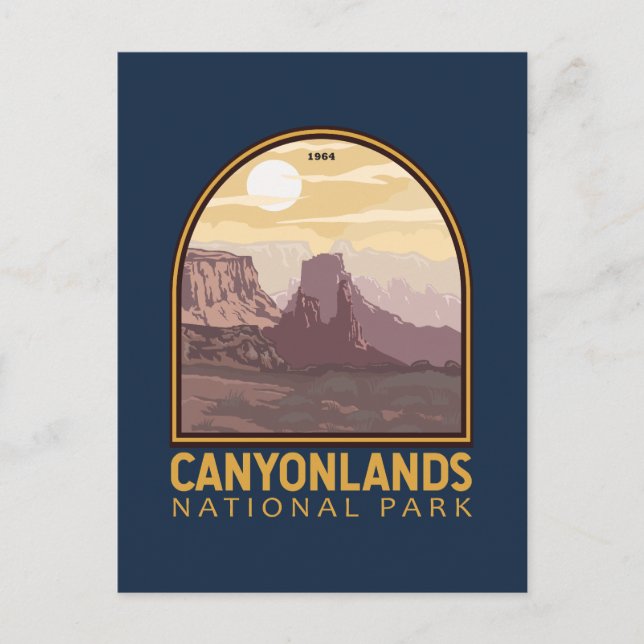 Postal Parque nacional de Canyonlands Emblem (Anverso)