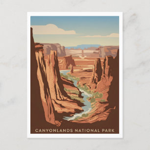 Postal Parque nacional de Canyonlands Vintage