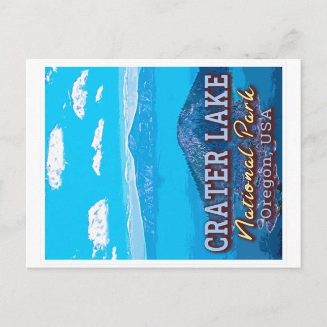POSTAL PARQUE NACIONAL DE CRATER LAKE - OREGON USA (Anverso)