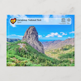 Postal Parque nacional de Garajonay de la UNESCO