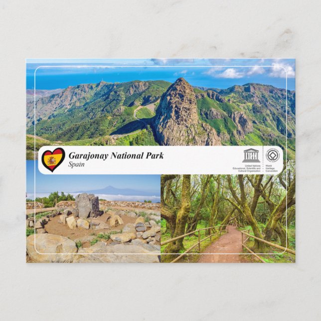 Postal Parque Nacional de Garajonay de la UNESCO (Anverso)