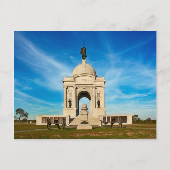 Postal Parque nacional de Gettysburg - Memorial de Pennsy (Anverso)