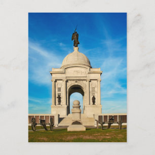 Postal Parque nacional de Gettysburg - Memorial de Pennsy