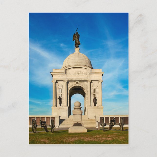 Postal Parque nacional de Gettysburg - Memorial de Pennsy (Anverso)