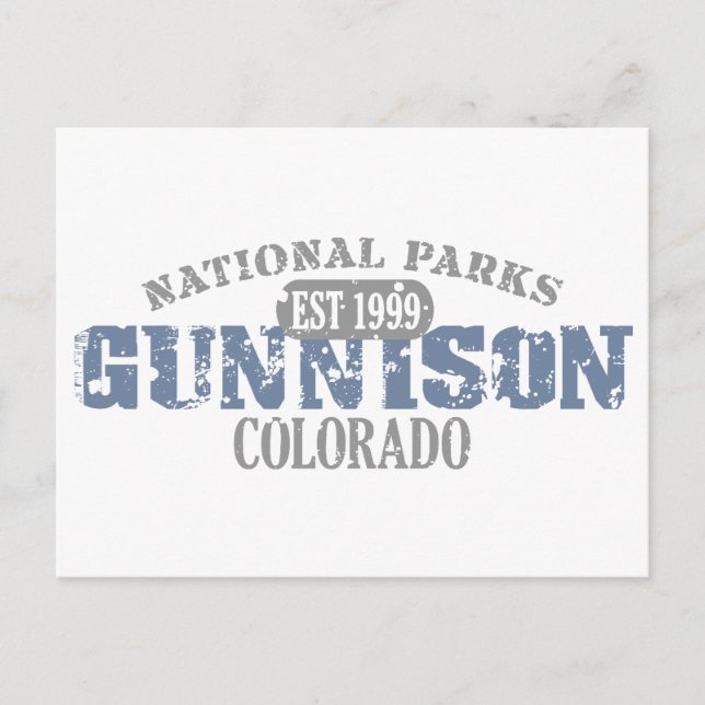 Postal Parque nacional de Gunnison (Anverso)