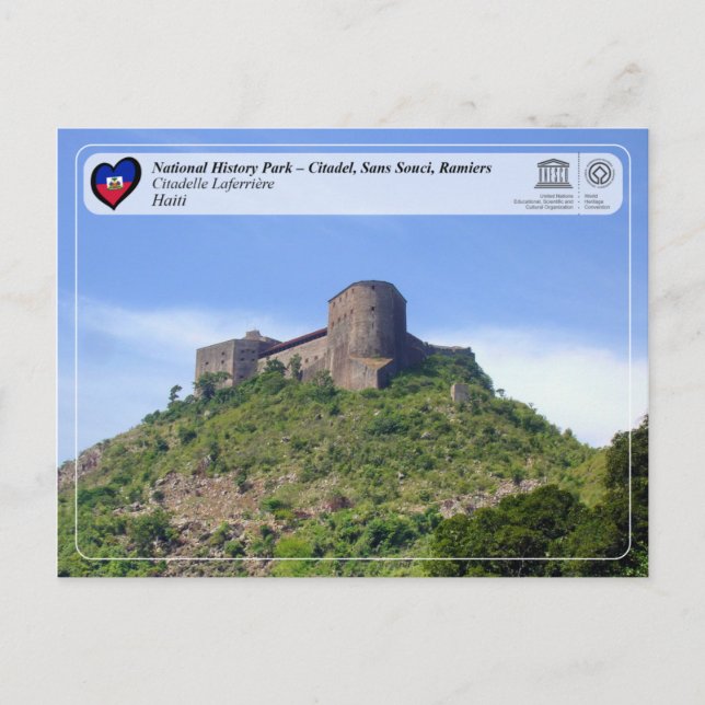 Postal Parque Nacional de Historia-Ciudadela, Sans Souci, (Anverso)