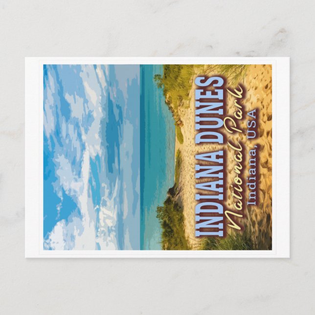 POSTAL PARQUE NACIONAL DE INDIANA DUNES - INDIANA USA (Anverso)