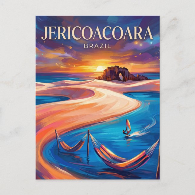 Postal Parque Nacional de Jericoacoara Brasil (Anverso)