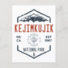 Postal Parque nacional de Kejimkujik, Canadá, con problem