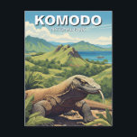Postal Parque nacional de Komodo Dragon<br><div class="desc">El Parque Nacional Komodo, declarado Patrimonio de la Humanidad por la UNESCO, es un archipiélago remoto en Indonesia conocido por su impresionante belleza natural y la presencia del dragón Komodo, la mayor especie lagarto viviente en la Tierra. Este parque es un auténtico paraíso natural que ofrece una experiencia única e...</div>
