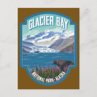 Postal Parque nacional de la Bahía del Glaciar