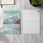 Postal Parque nacional de la Bahía del Glaciar Alaska Vin<br><div class="desc">Obra vectorial del Parque de la Bahía de Glacier en un diseño de estilo de ventana. El parque es una patria,  un laboratorio viviente,  un parque nacional,  un desierto designado,  una reserva de la biosfera y un patrimonio mundial.</div>