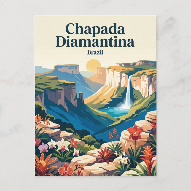 Postal Parque Nacional de la Chapada Diamantina Brasil (Anverso)