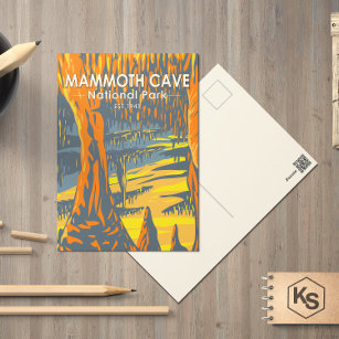 Postal Parque nacional de la Cueva Mammoth - Postcard de 