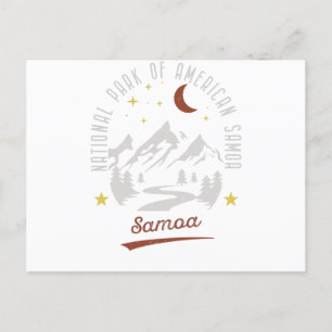 Postal Parque nacional de la época de Samoa Americana