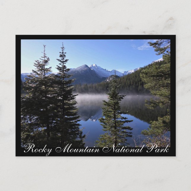 Postal Parque nacional de la Montaña Rocky en Bear Lake (Anverso)